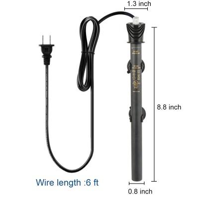 Fish Tank Pond Heater 200W Aquarium Plastic Adjustable  Heater Electric Submersible Heater